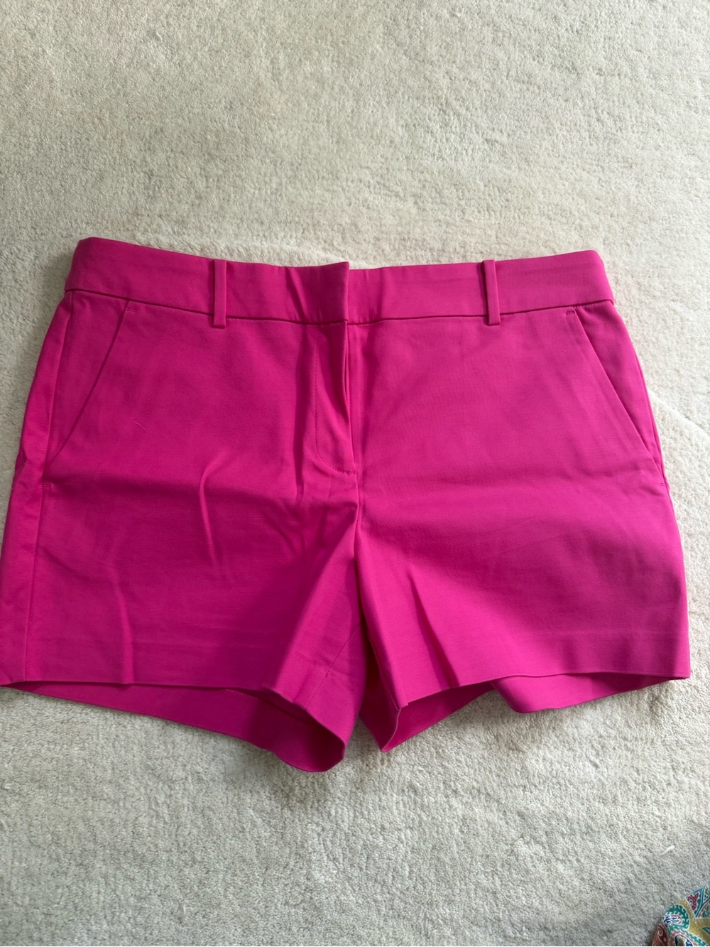 LOFT Bright Pink Tailored Riviera Shorts